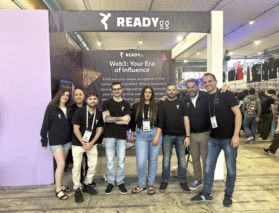 Eldorado team at the Web3 area of Comicon Naples